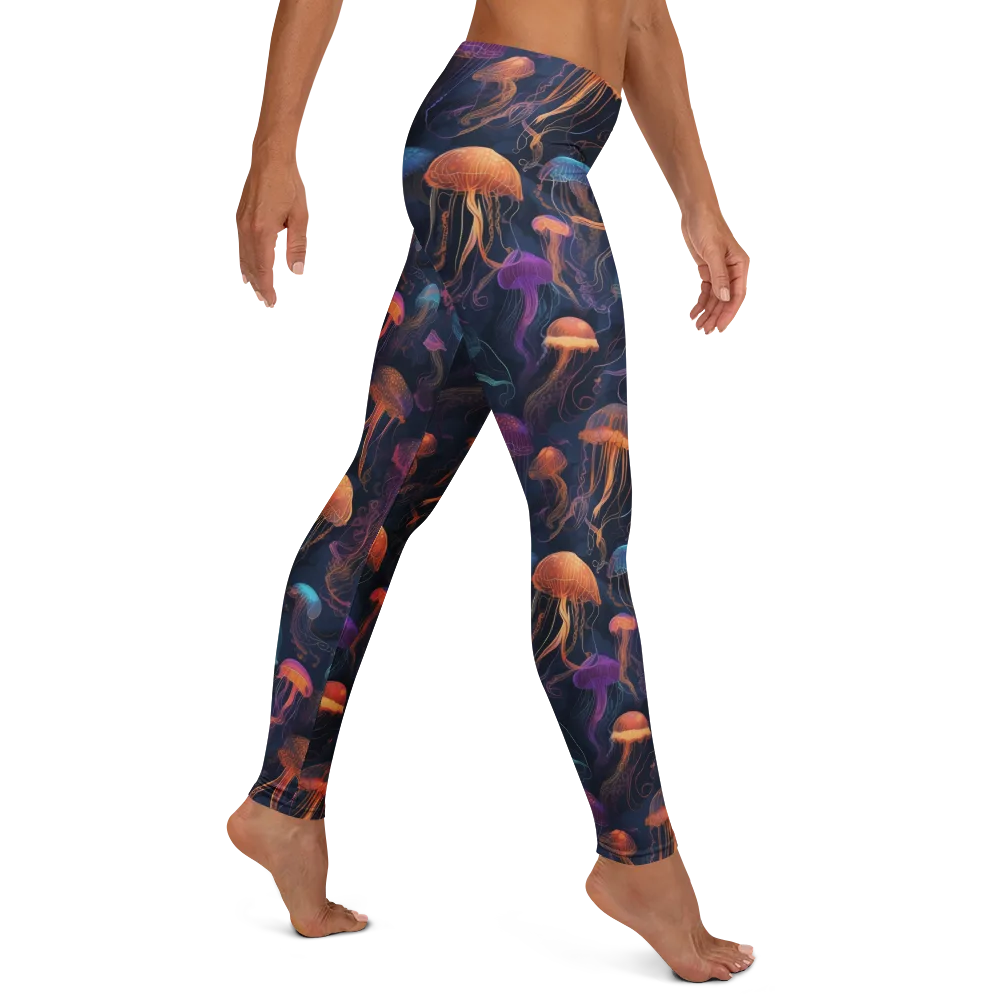 Neon Jelly Garden on Leggings — Right