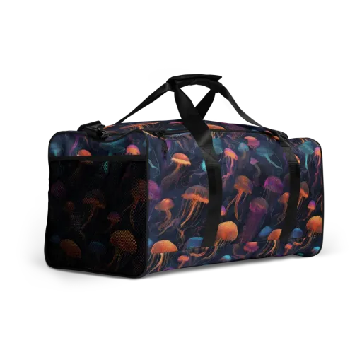 Neon Jelly Garden on a Duffle Bag