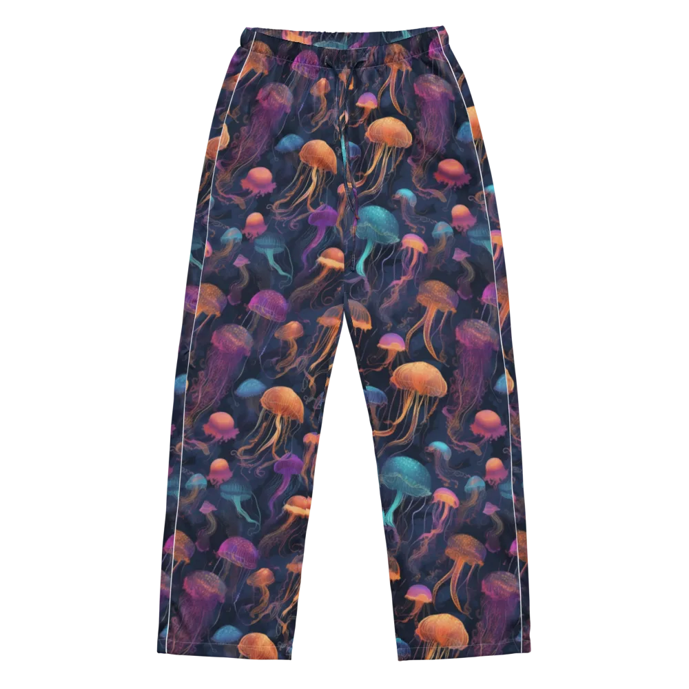 Neon Jelly Garden on Women's Pajama Pants — Front