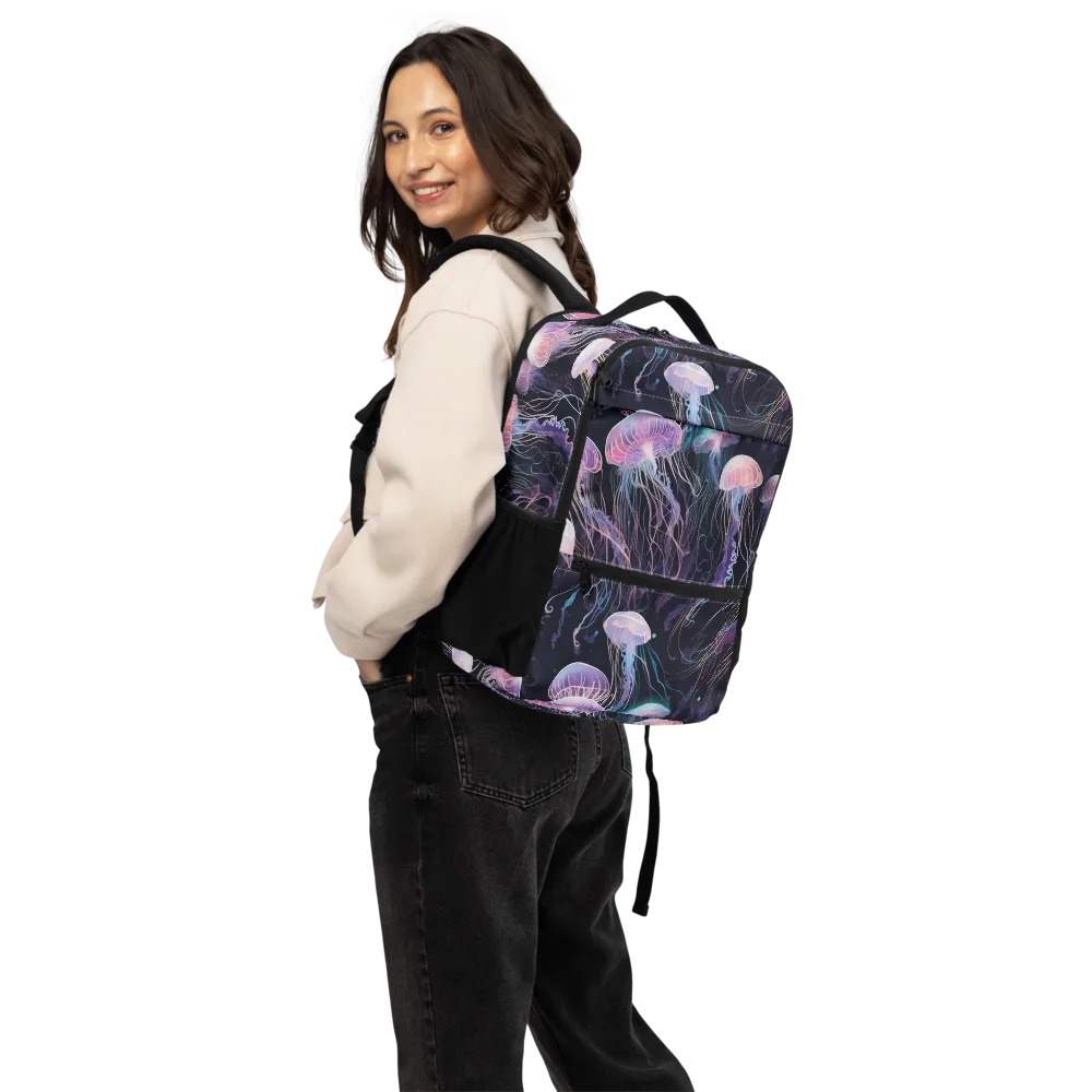 Luminous Drift on Utility Backpack — Back
