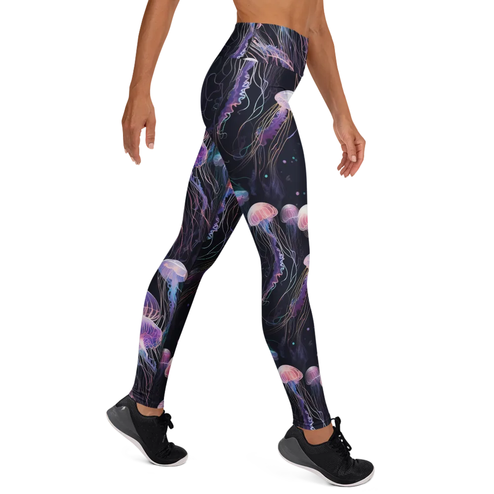 Luminous Drift on Yoga Leggings — Right
