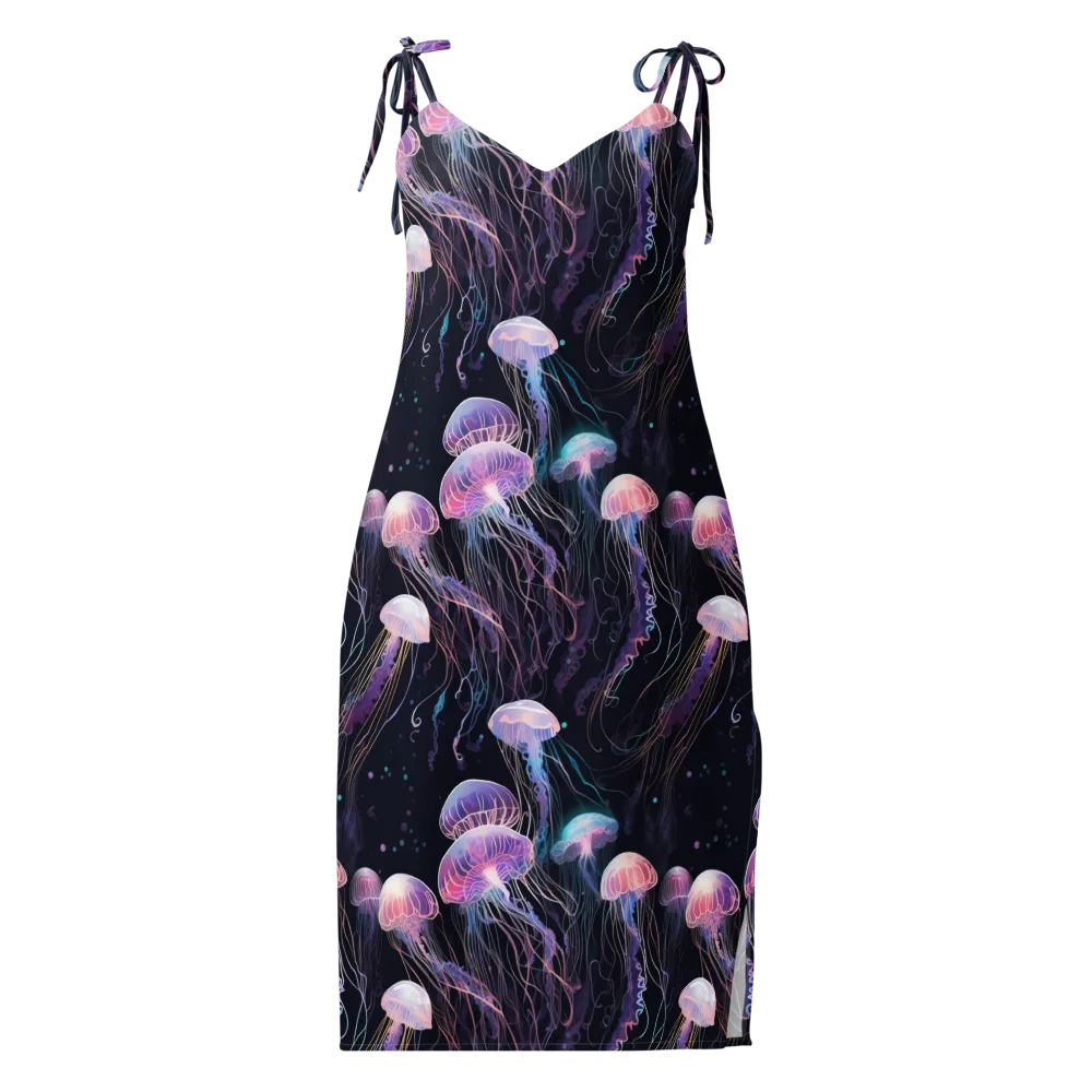 Luminous Drift on Slip Dress — Front