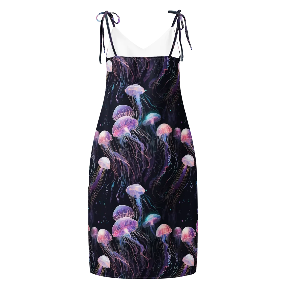 Luminous Drift on Slip Dress — Back