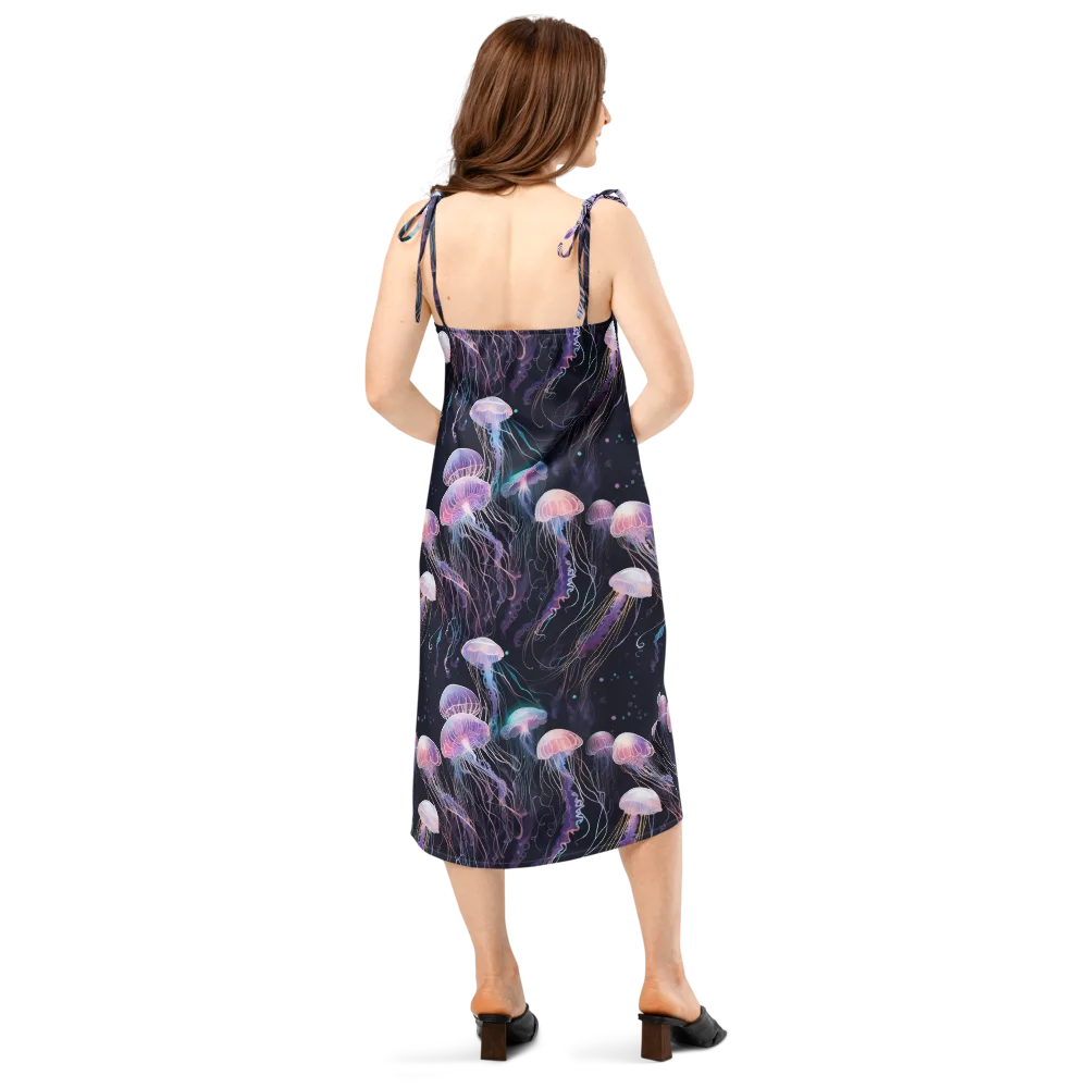 Luminous Drift on Slip Dress — Back