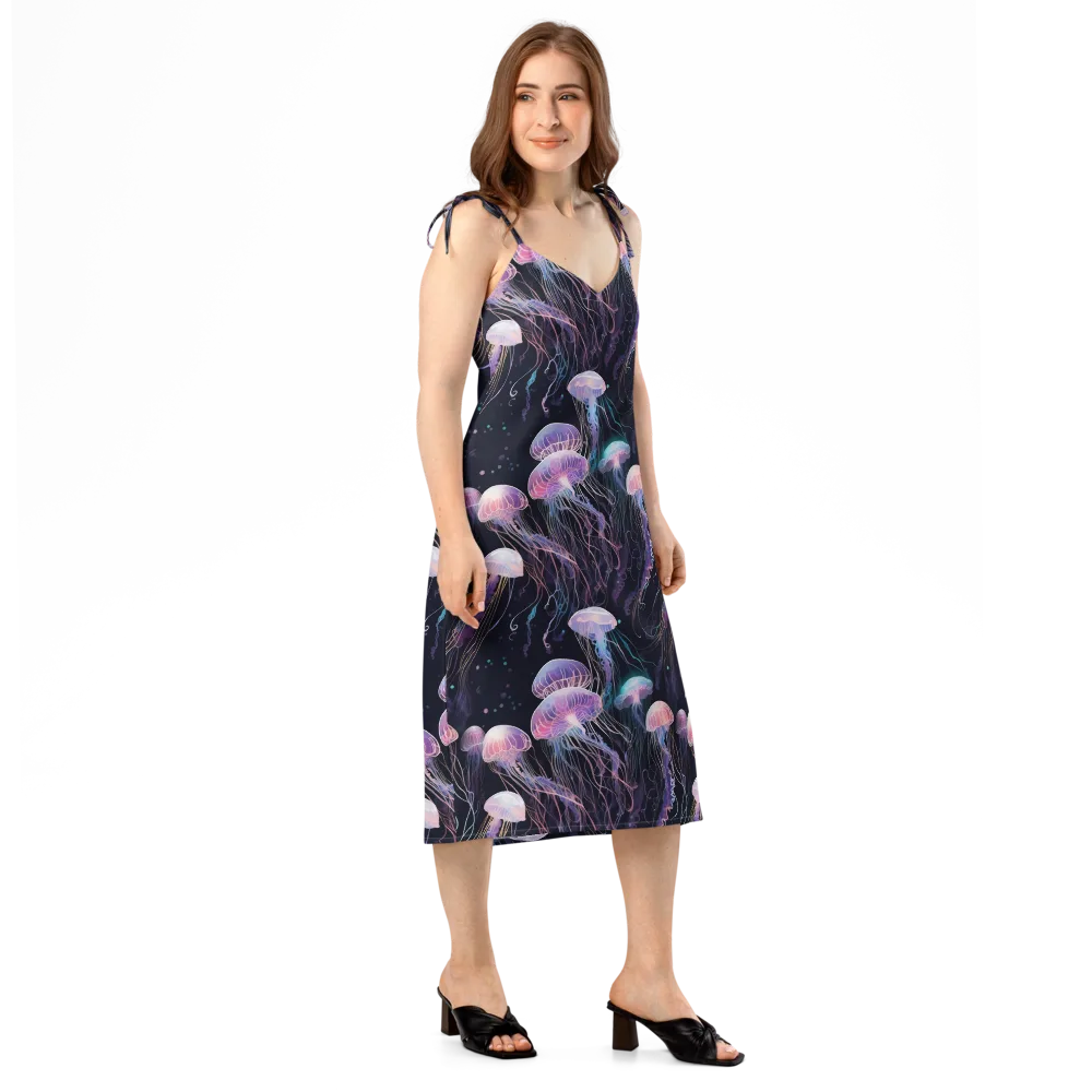 Luminous Drift on Slip Dress — Right Front