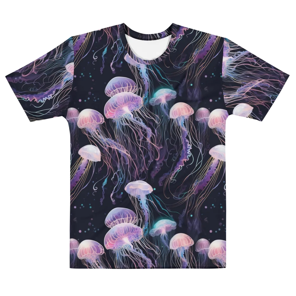 Luminous Drift on Men's Cotton Crew Neck T-Shirt — Front