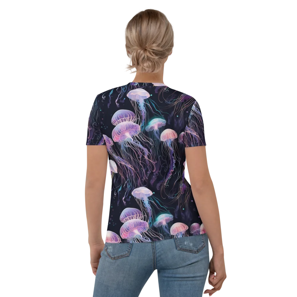 Luminous Drift on Women's Crew Neck T-Shirt — Back
