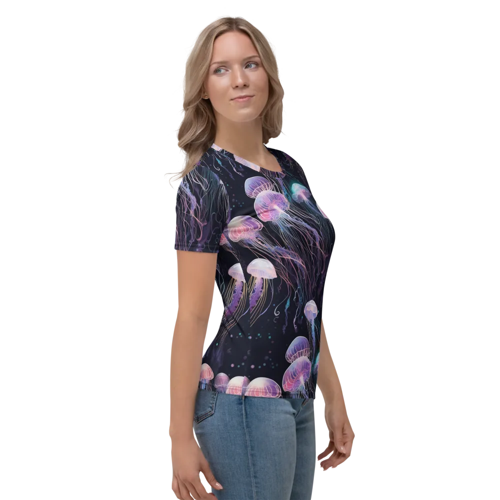 Luminous Drift on Women's Crew Neck T-Shirt — Right