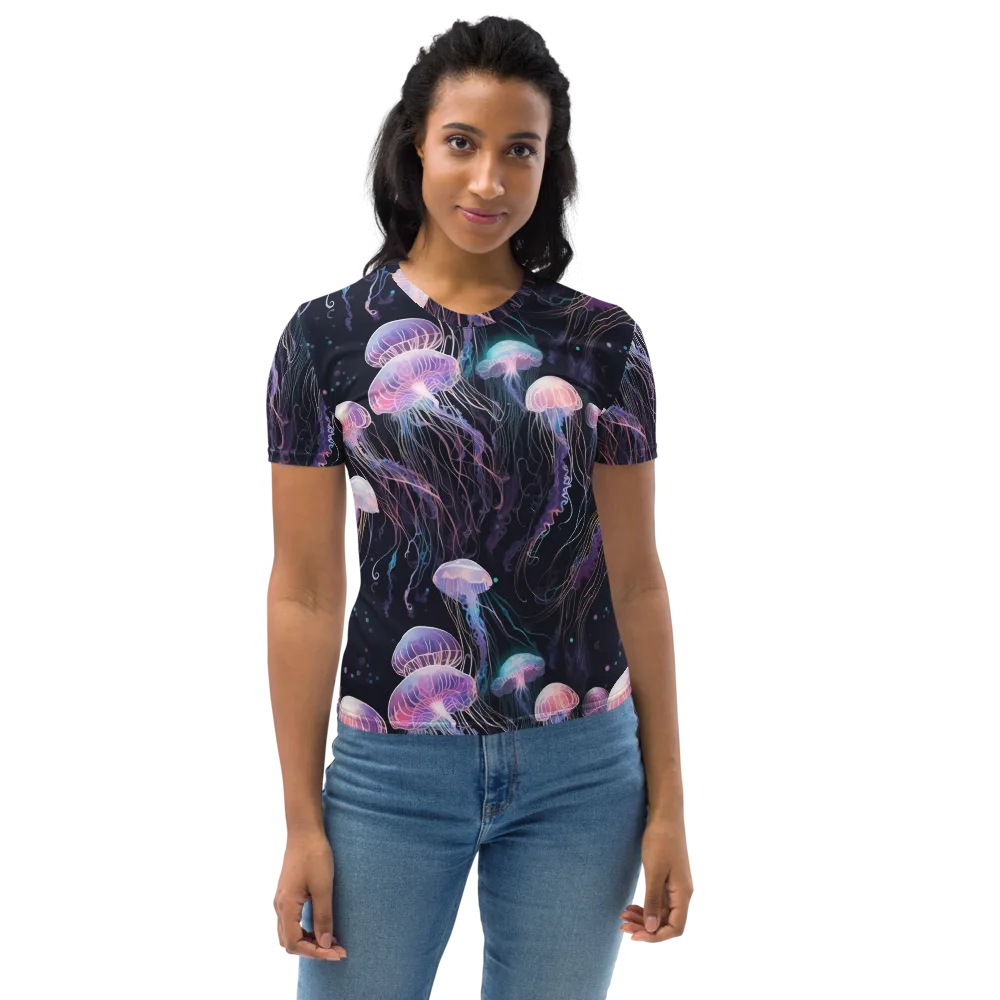Luminous Drift on Women's Crew Neck T-Shirt — Front