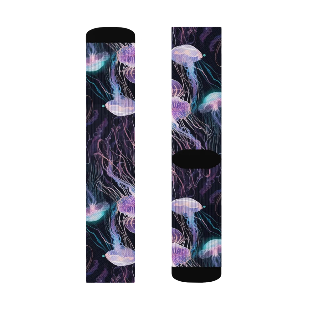 Luminous Drift on Socks — Left Sock