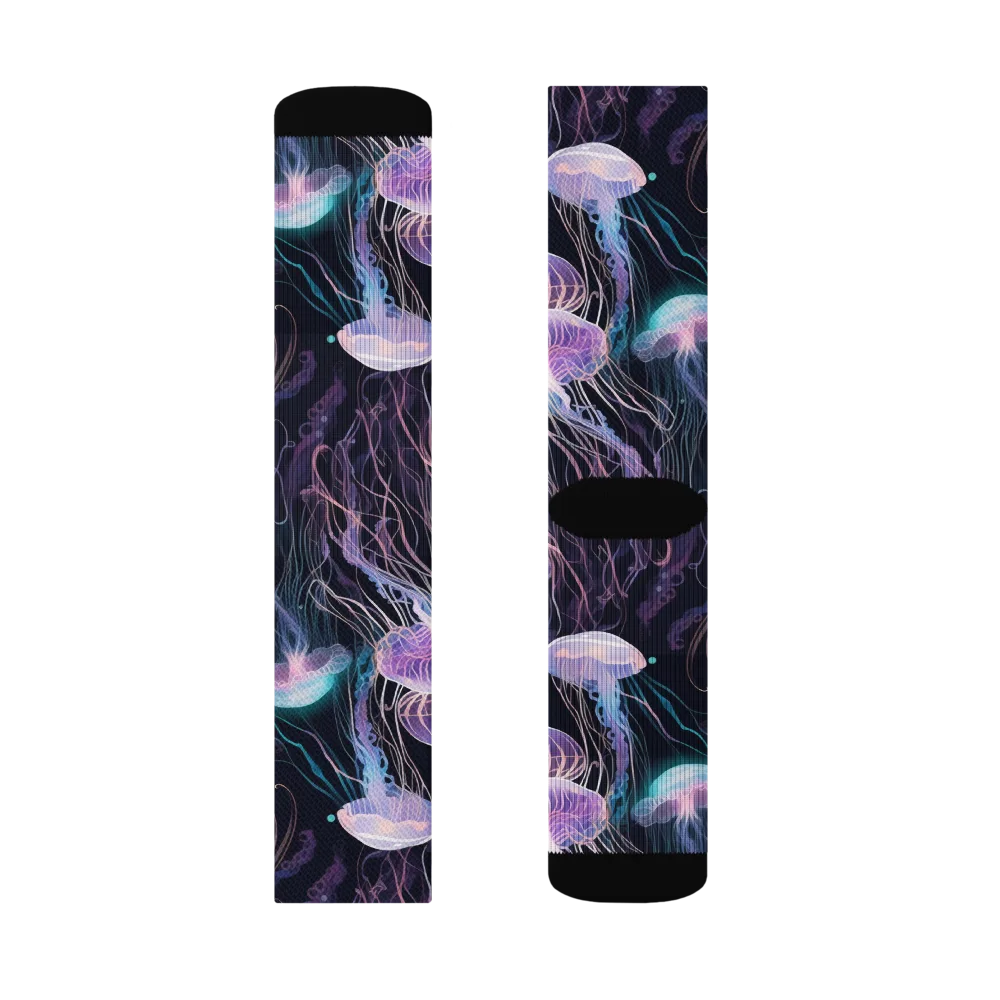Luminous Drift on Socks — Right Sock