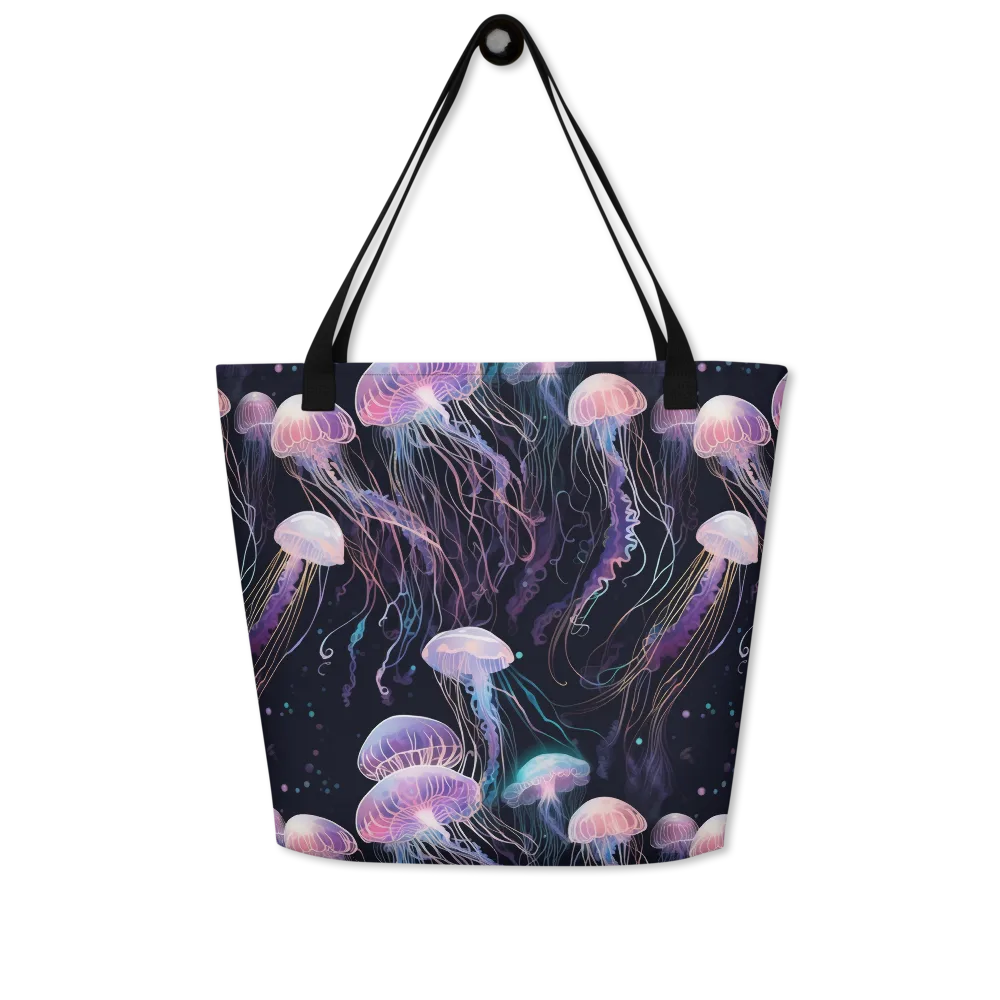 Luminous Drift on Large Tote Bag W/ Pocket — Front