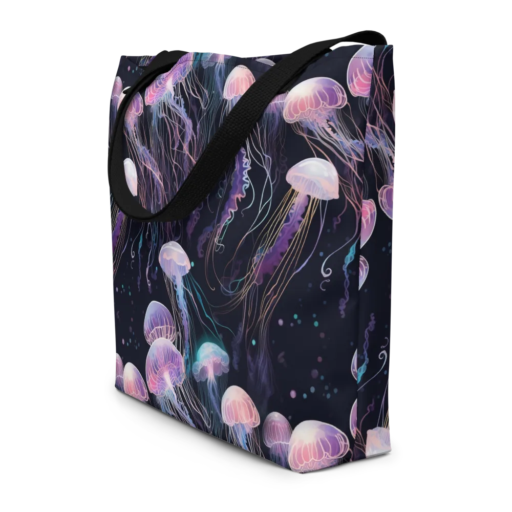 Luminous Drift on Large Tote Bag W/ Pocket — Front