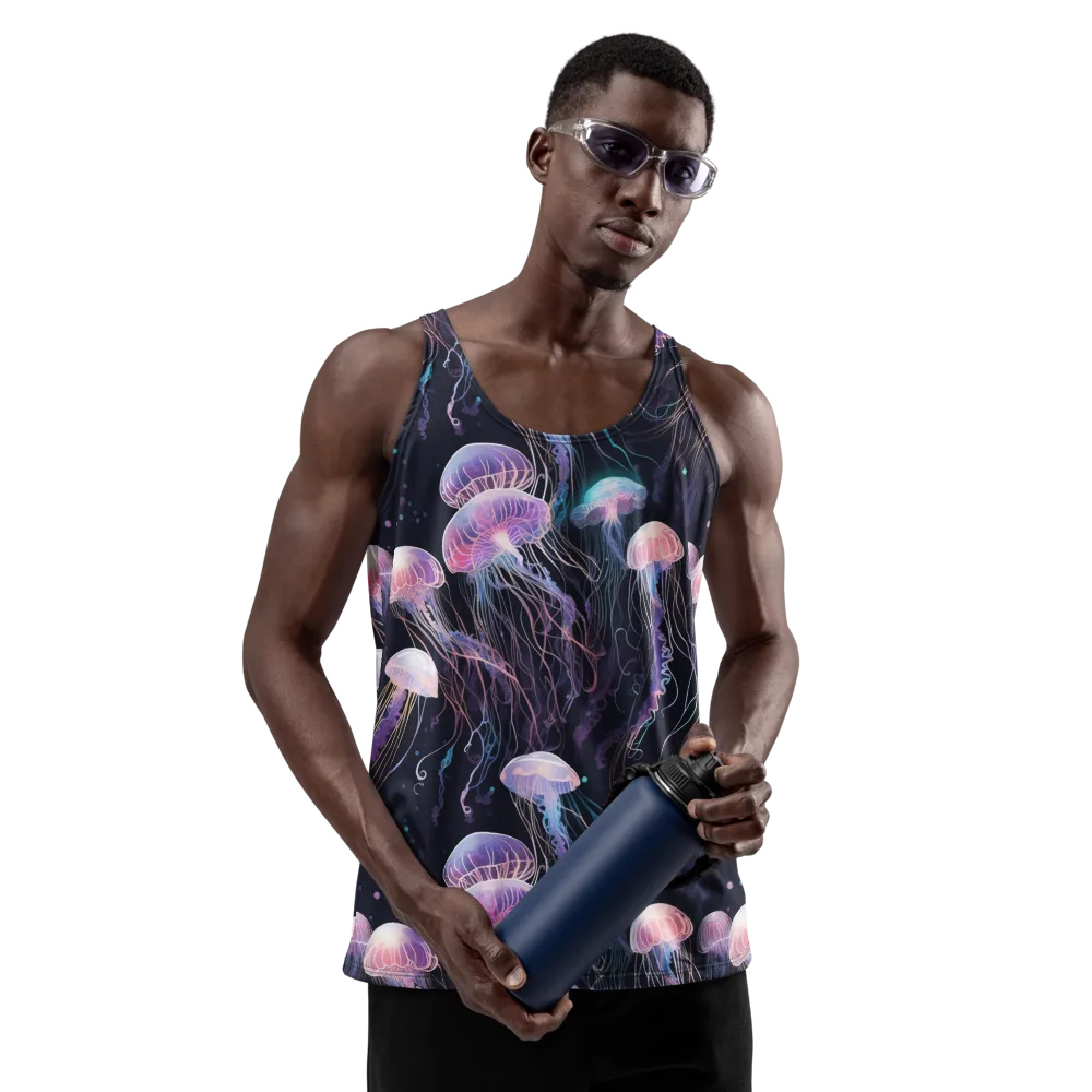 Luminous Drift on Men's Tank Top — Front