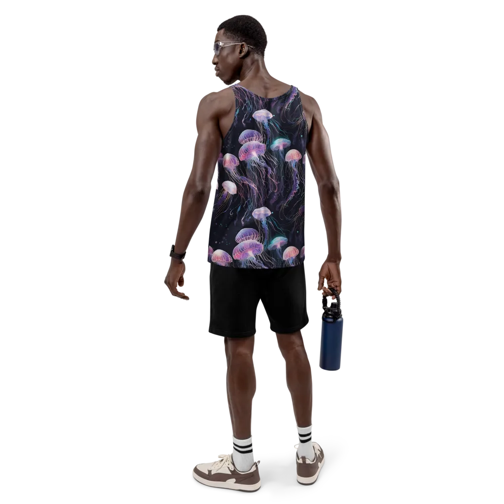Luminous Drift on Men's Tank Top — Back