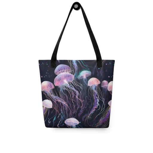 Luminous Drift on a Tote Bag