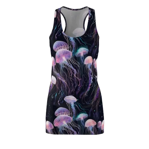 Luminous Drift on a Racerback Dress