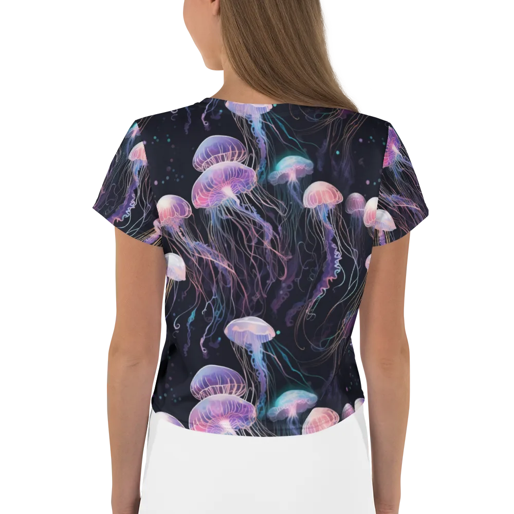 Luminous Drift on Crop Tee — Back