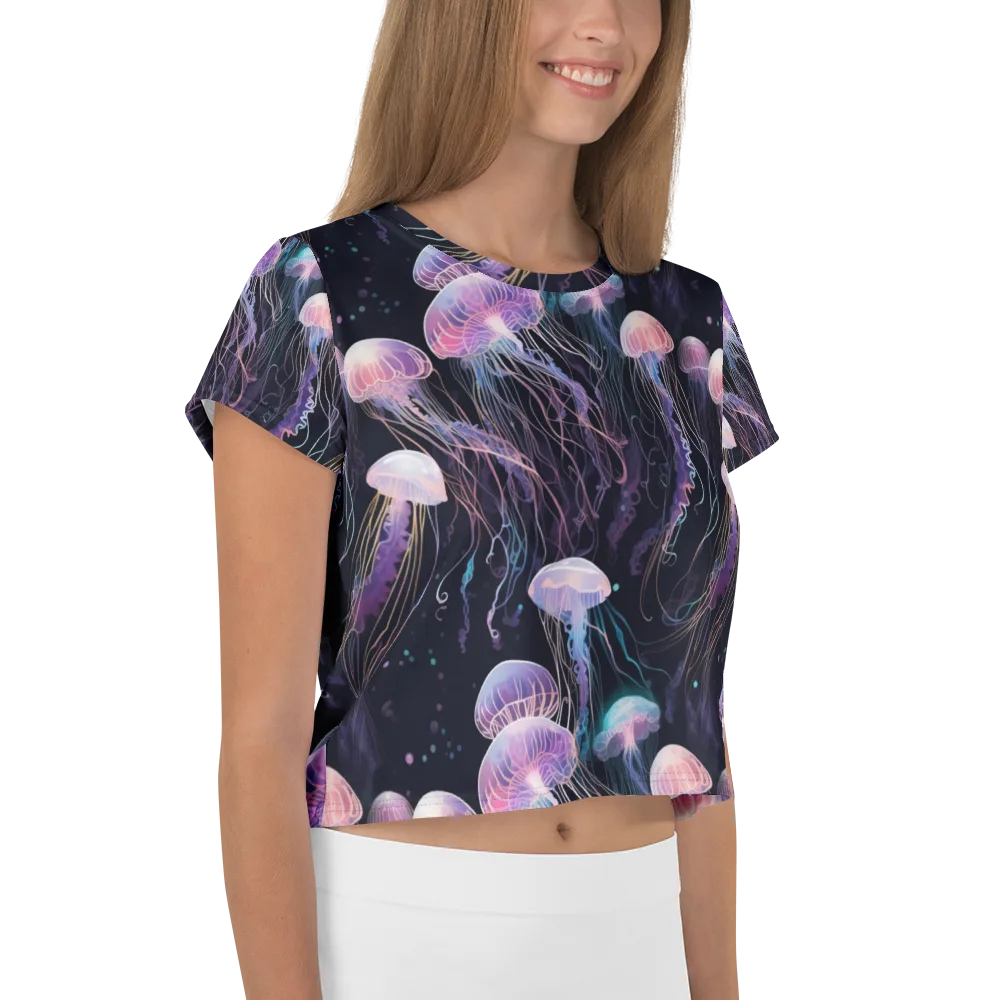 Luminous Drift on Crop Tee — Right