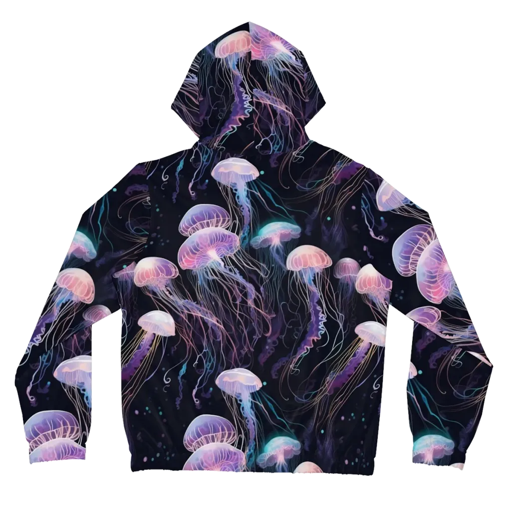 Luminous Drift on Women's Full-Zip Hoodie — Back