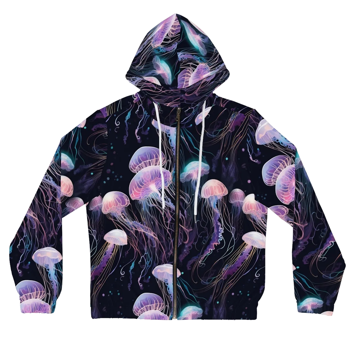 Luminous Drift on Women's Full-Zip Hoodie — Front