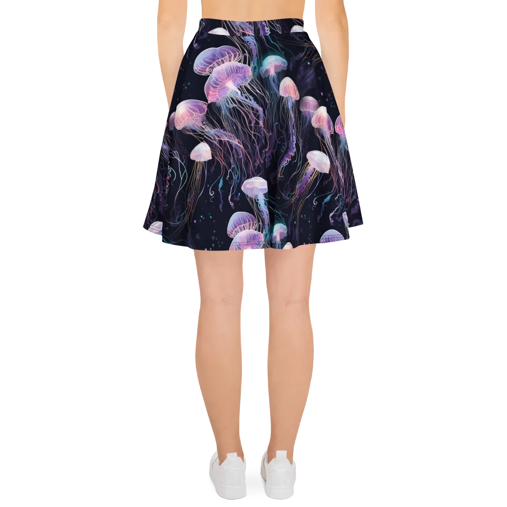 Luminous Drift on Skater Skirt — Back