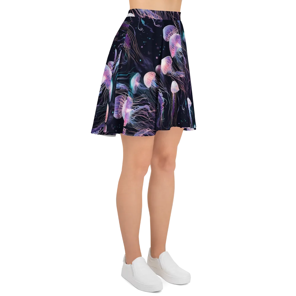 Luminous Drift on Skater Skirt — Right