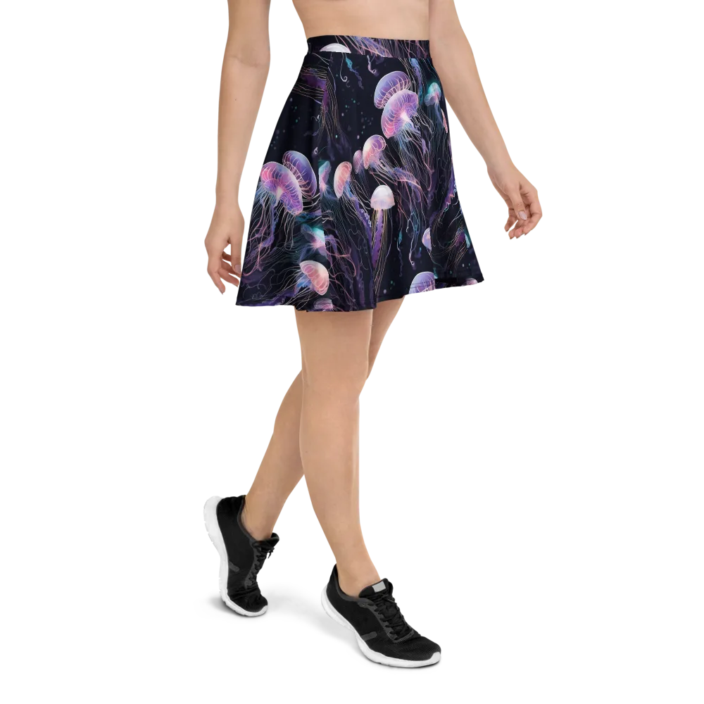 Luminous Drift on Skater Skirt — Right