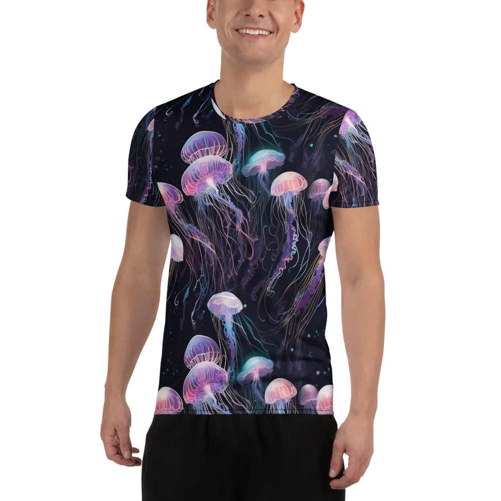 Luminous Drift on Men's Athletic T-Shirt — Front