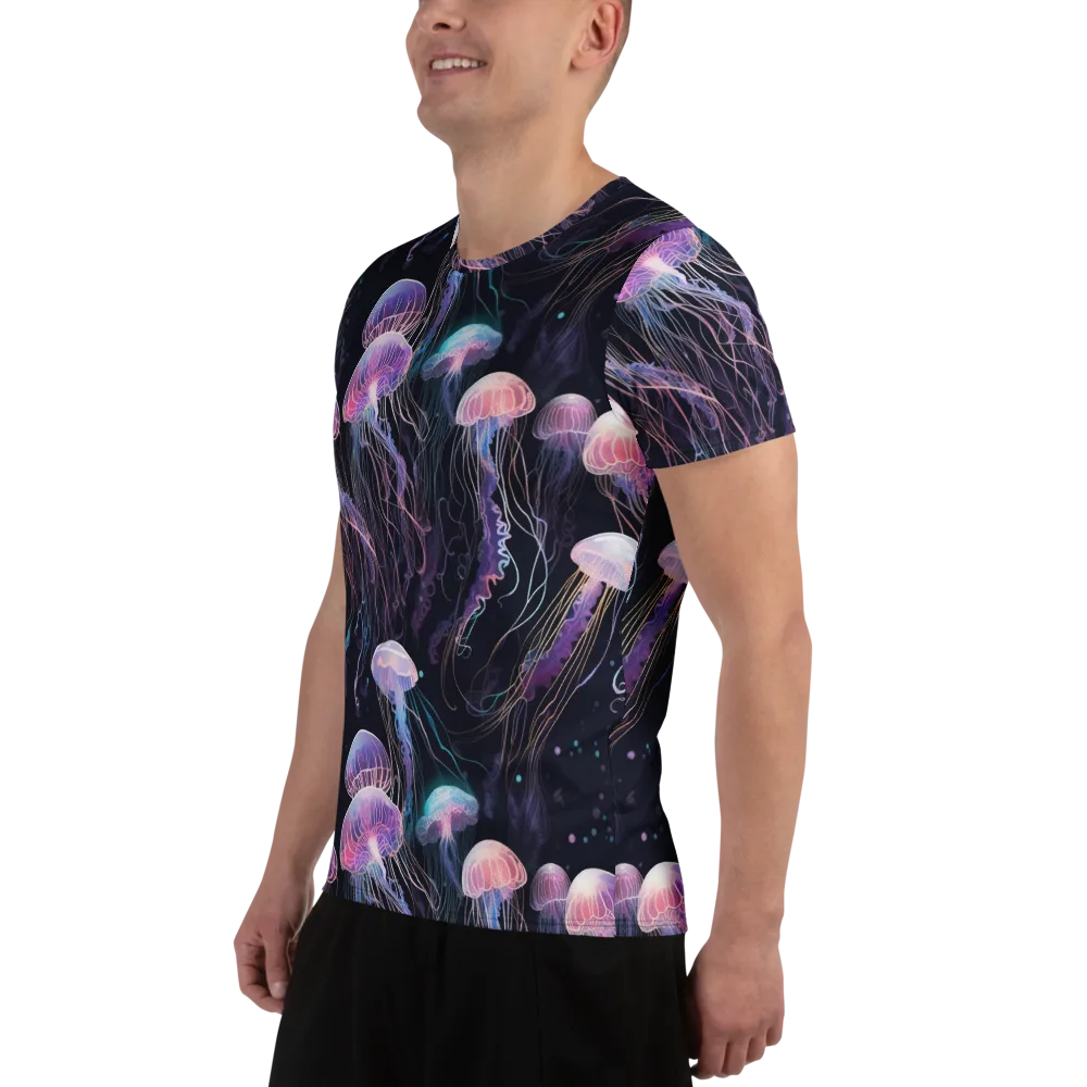 Luminous Drift on Men's Athletic T-Shirt — Left