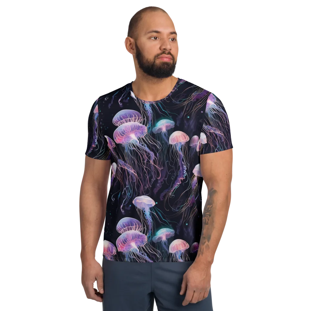 Luminous Drift on Men's Athletic T-Shirt — Front