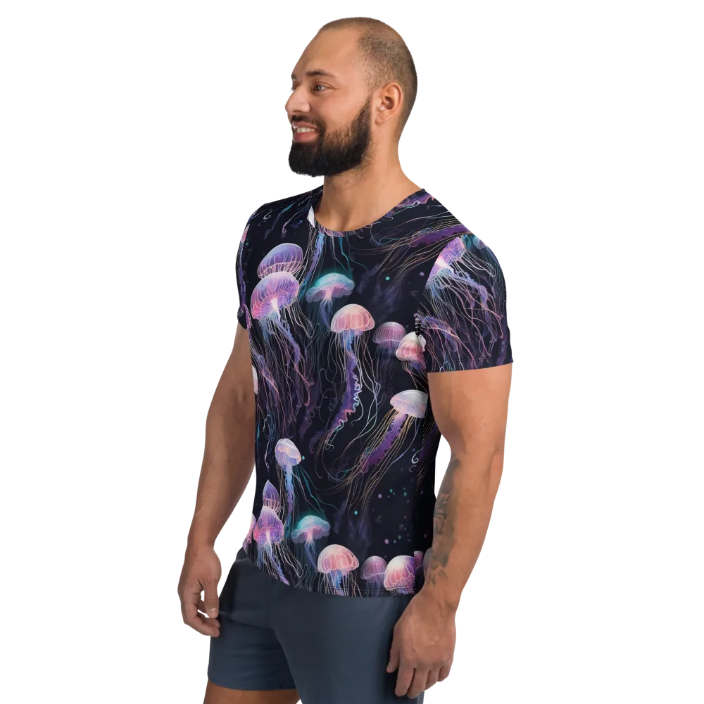Luminous Drift on Men's Athletic T-Shirt — Left