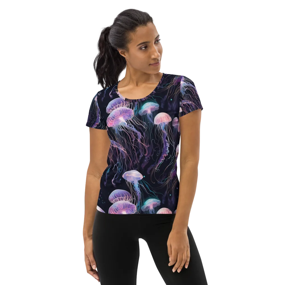 Luminous Drift on Women's Athletic T-Shirt — Front