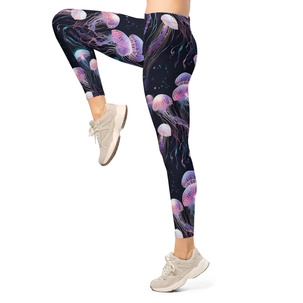 Luminous Drift on Leggings — Left