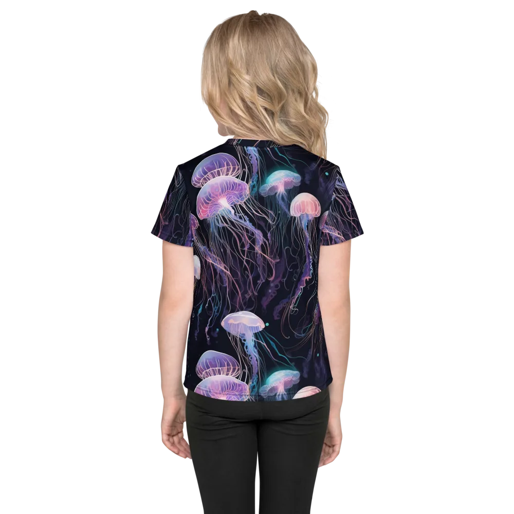Luminous Drift on Kids Crew Neck T-Shirt — Back