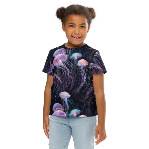 Luminous Drift on a Kids Crew Neck T-Shirt