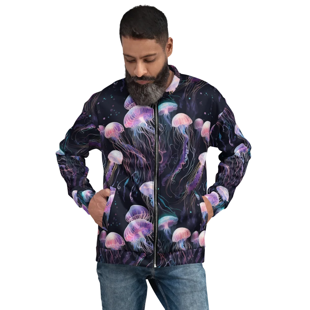 Luminous Drift on Bomber Jacket — Front