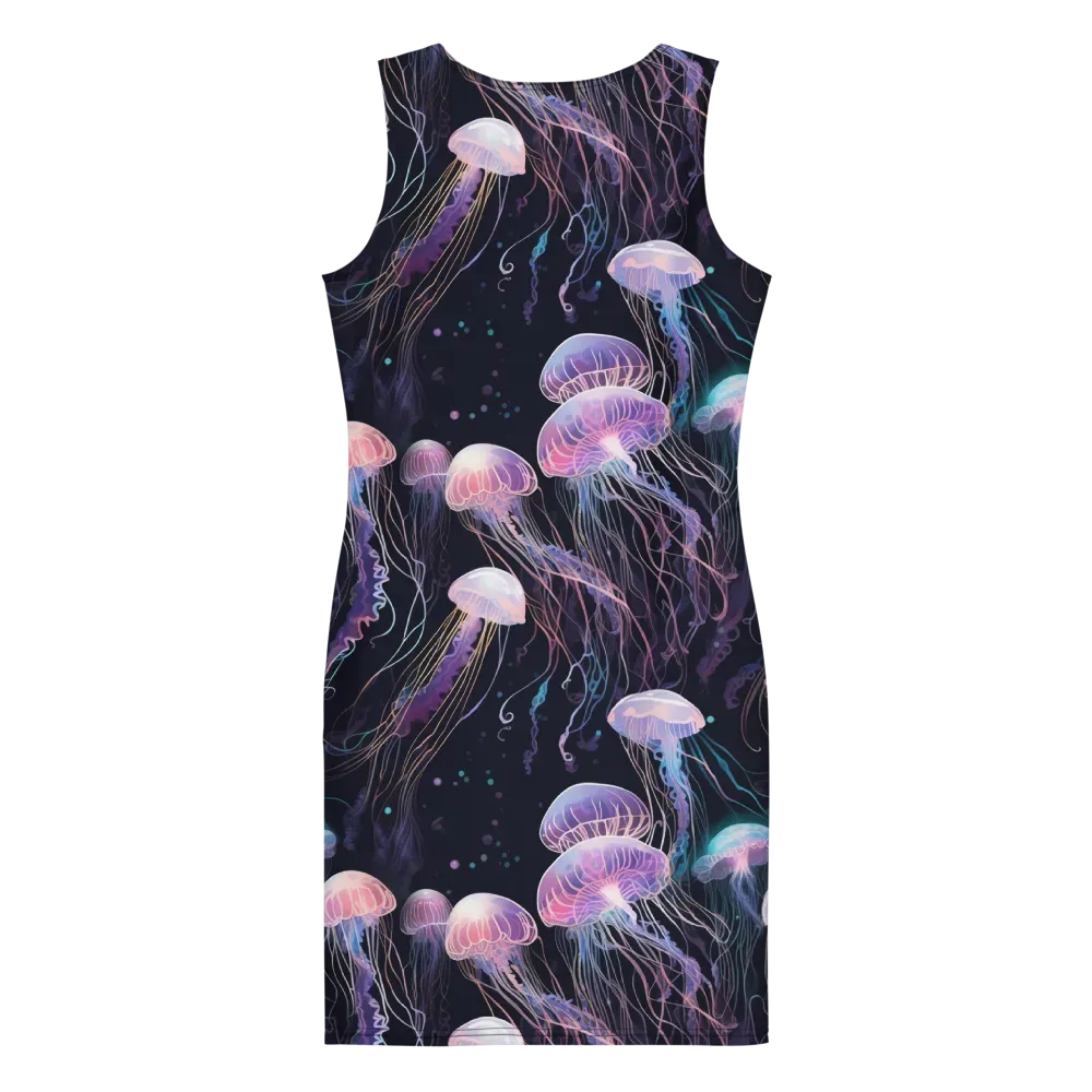 Luminous Drift on Bodycon Dress — Back