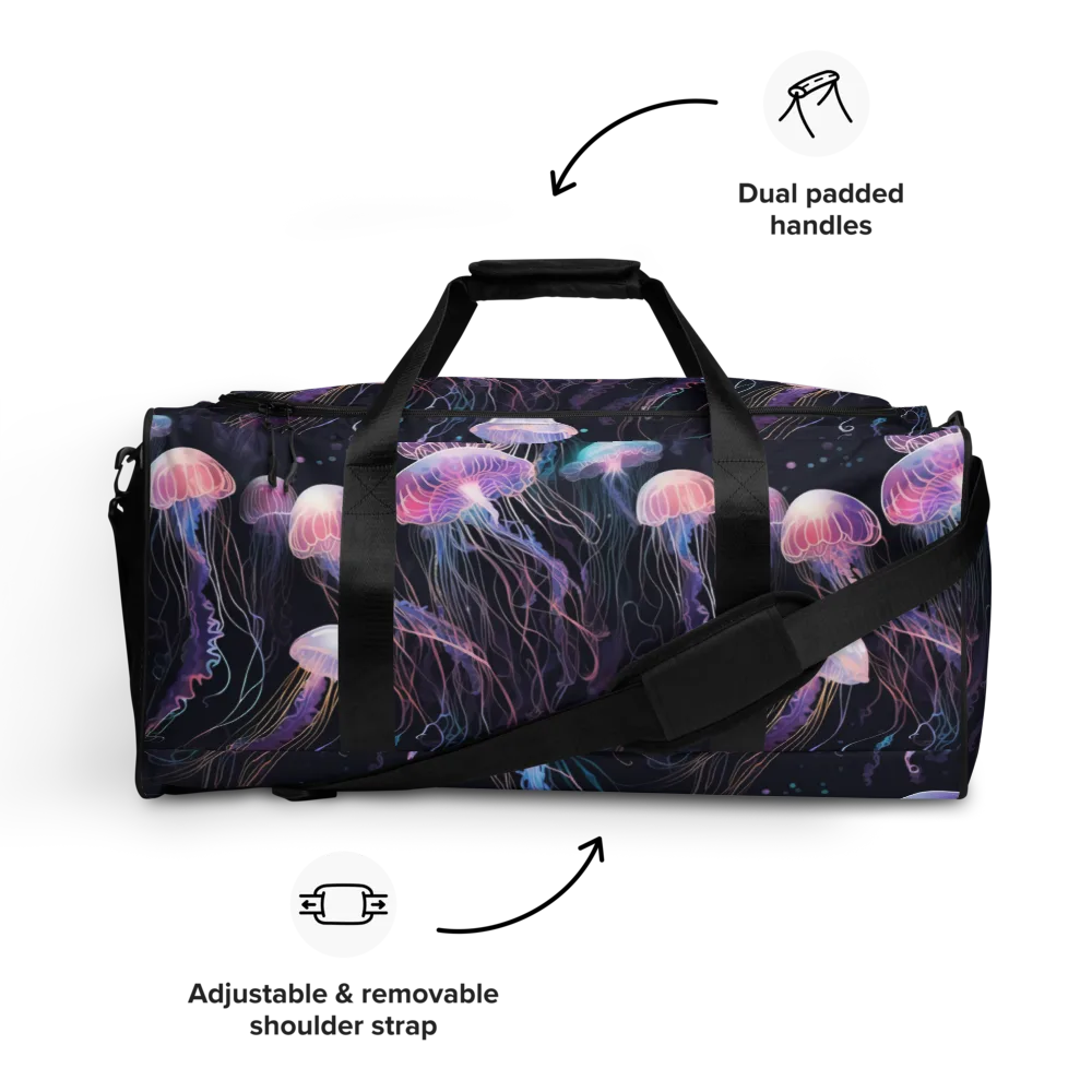 Luminous Drift on Duffle Bag — Front