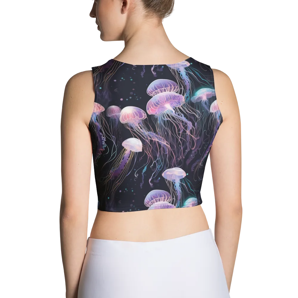 Luminous Drift on Crop Top — Back