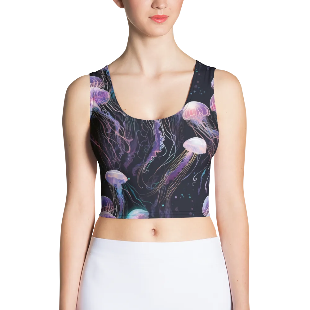 Luminous Drift on Crop Top — Front