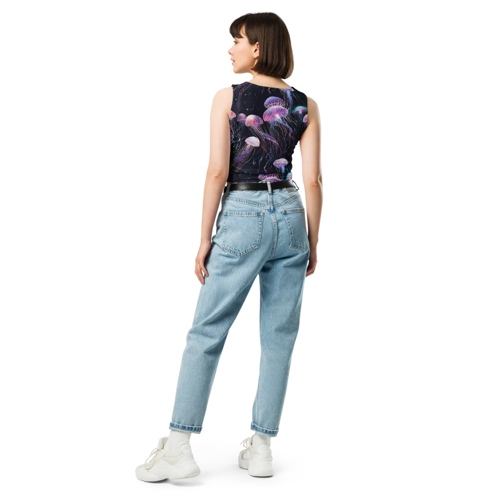 Luminous Drift on Crop Top — Back