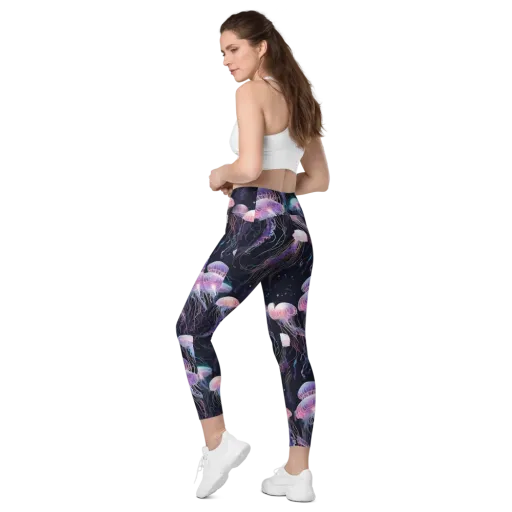 Luminous Drift on a Leggings with Pockets
