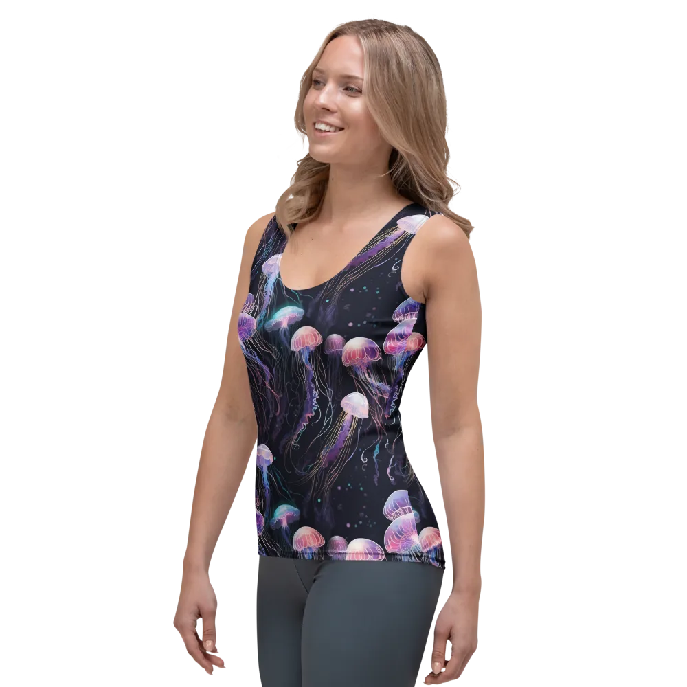 Luminous Drift on Women's Tank Top — Left Front
