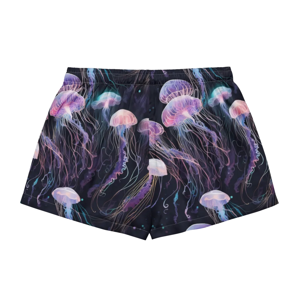 Luminous Drift on Women's Pajama Shorts — Back