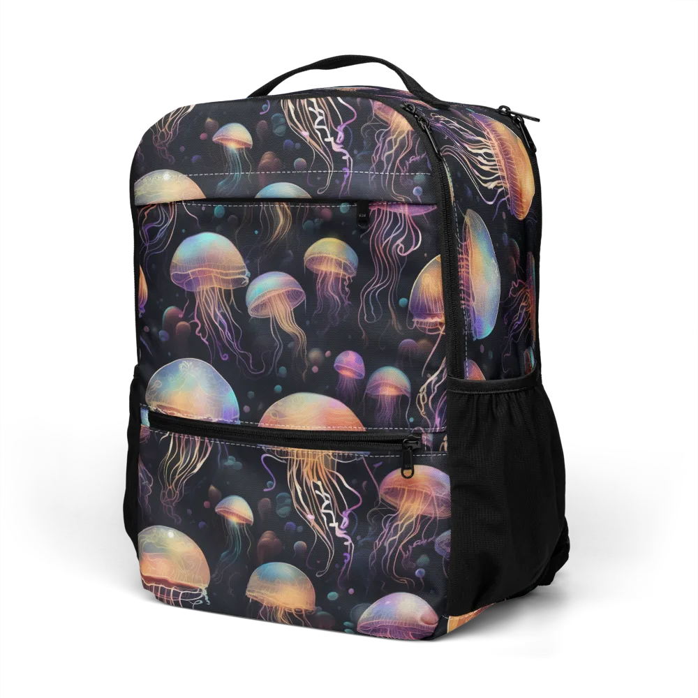 Neon Jelly Reverie on Utility Backpack — Left Front