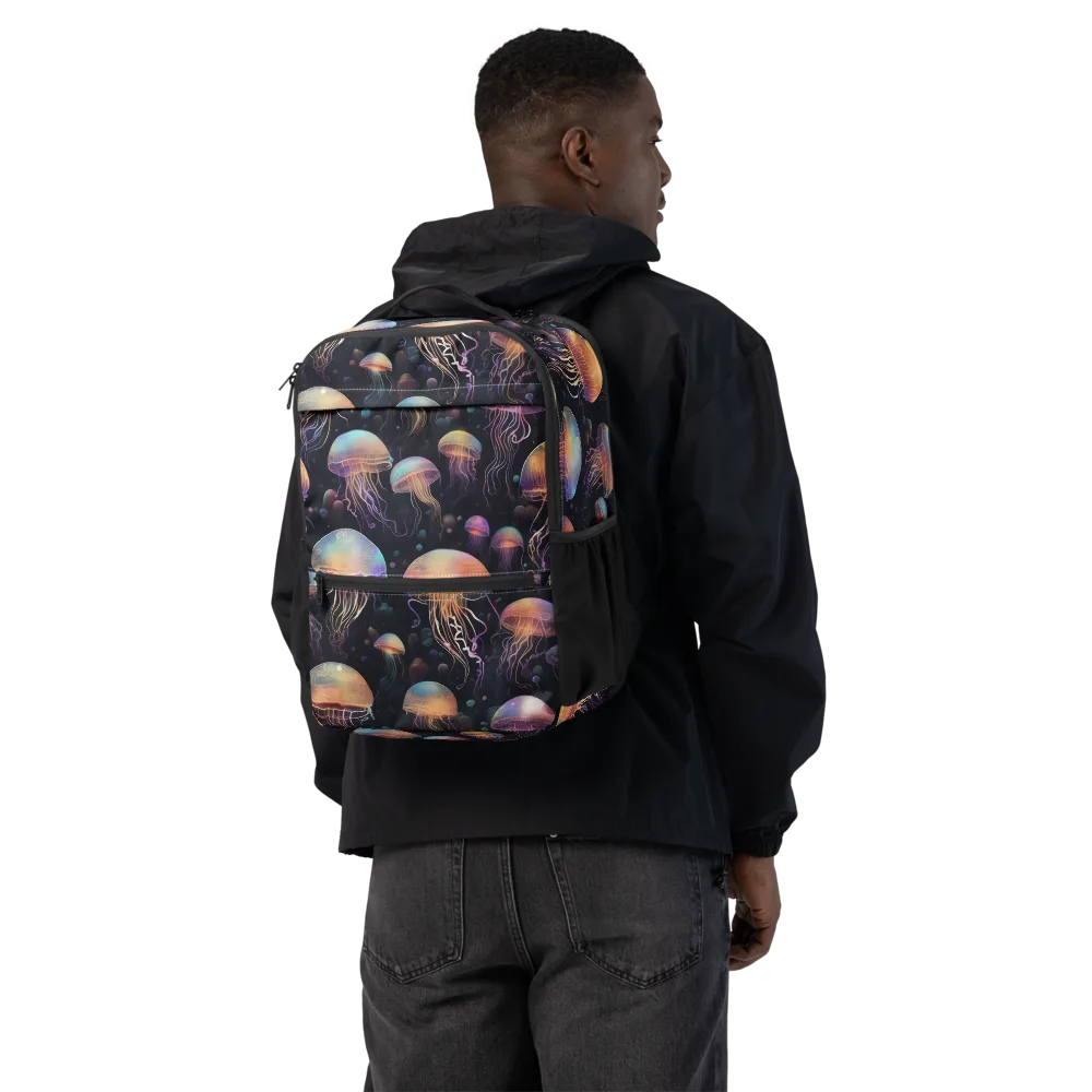 Neon Jelly Reverie on Utility Backpack — Back