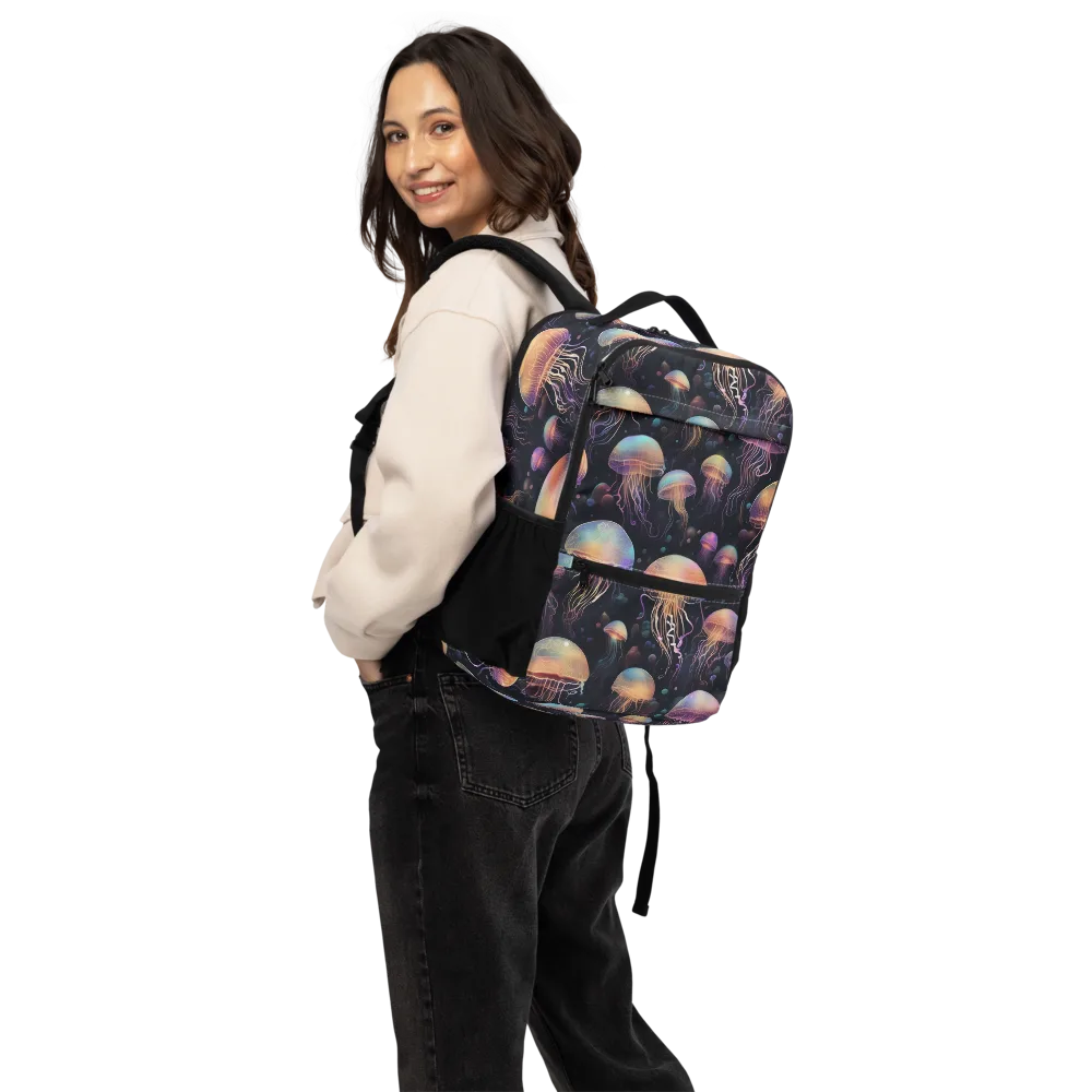 Neon Jelly Reverie on Utility Backpack — Back