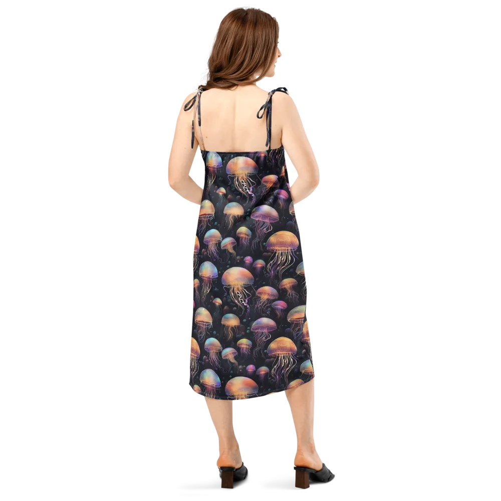 Neon Jelly Reverie on Slip Dress — Back