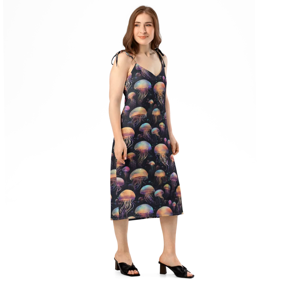 Neon Jelly Reverie on Slip Dress — Right Front